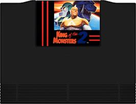 Cartridge artwork for King Of The Monsters 2 - The Next Thing on the SNK Neo-Geo AES.