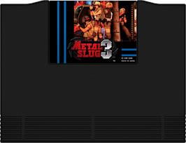 Cartridge artwork for Metal Slug 3 on the SNK Neo-Geo AES.
