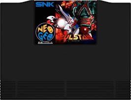 Cartridge artwork for Pulstar on the SNK Neo-Geo AES.