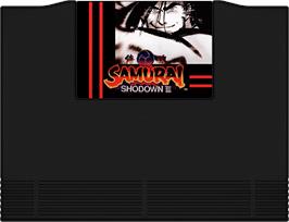 Cartridge artwork for Samurai Shodown 3 on the SNK Neo-Geo AES.