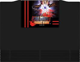 Cartridge artwork for Samurai Shodown 4 on the SNK Neo-Geo AES.