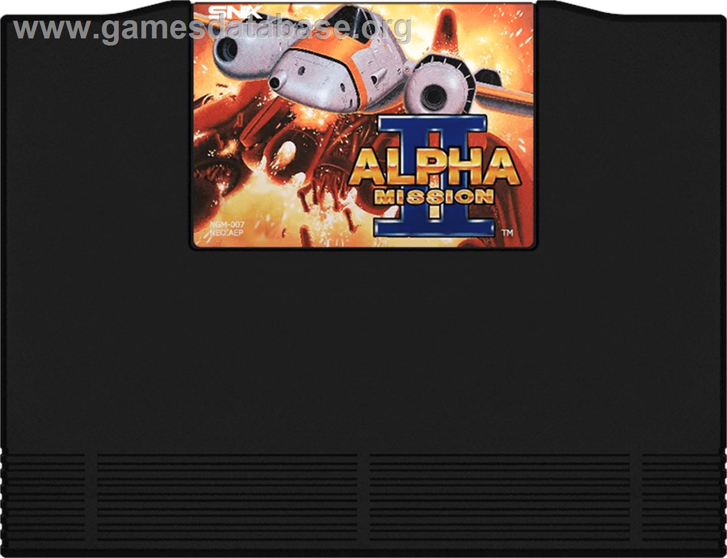 Alpha Mission 2 - SNK Neo-Geo AES - Artwork - Cartridge