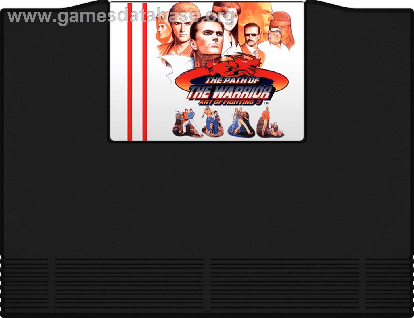 Art of Fighting 3 - The Path of the Warrior - SNK Neo-Geo AES - Artwork - Cartridge