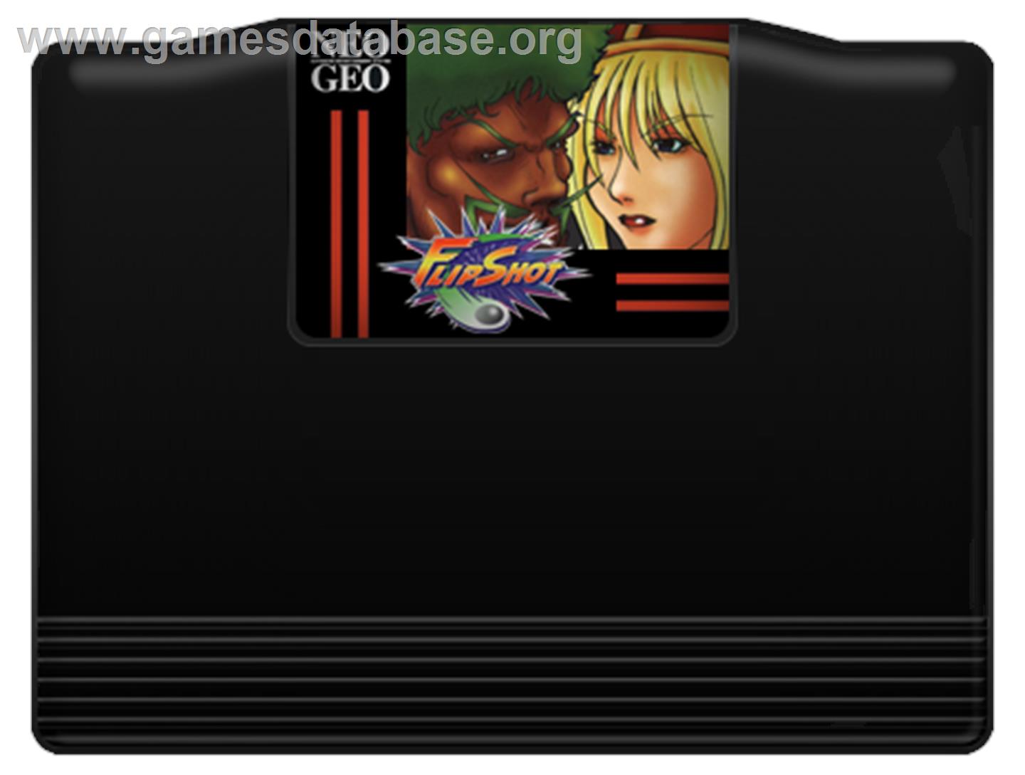 Battle Flip Shot - SNK Neo-Geo AES - Artwork - Cartridge