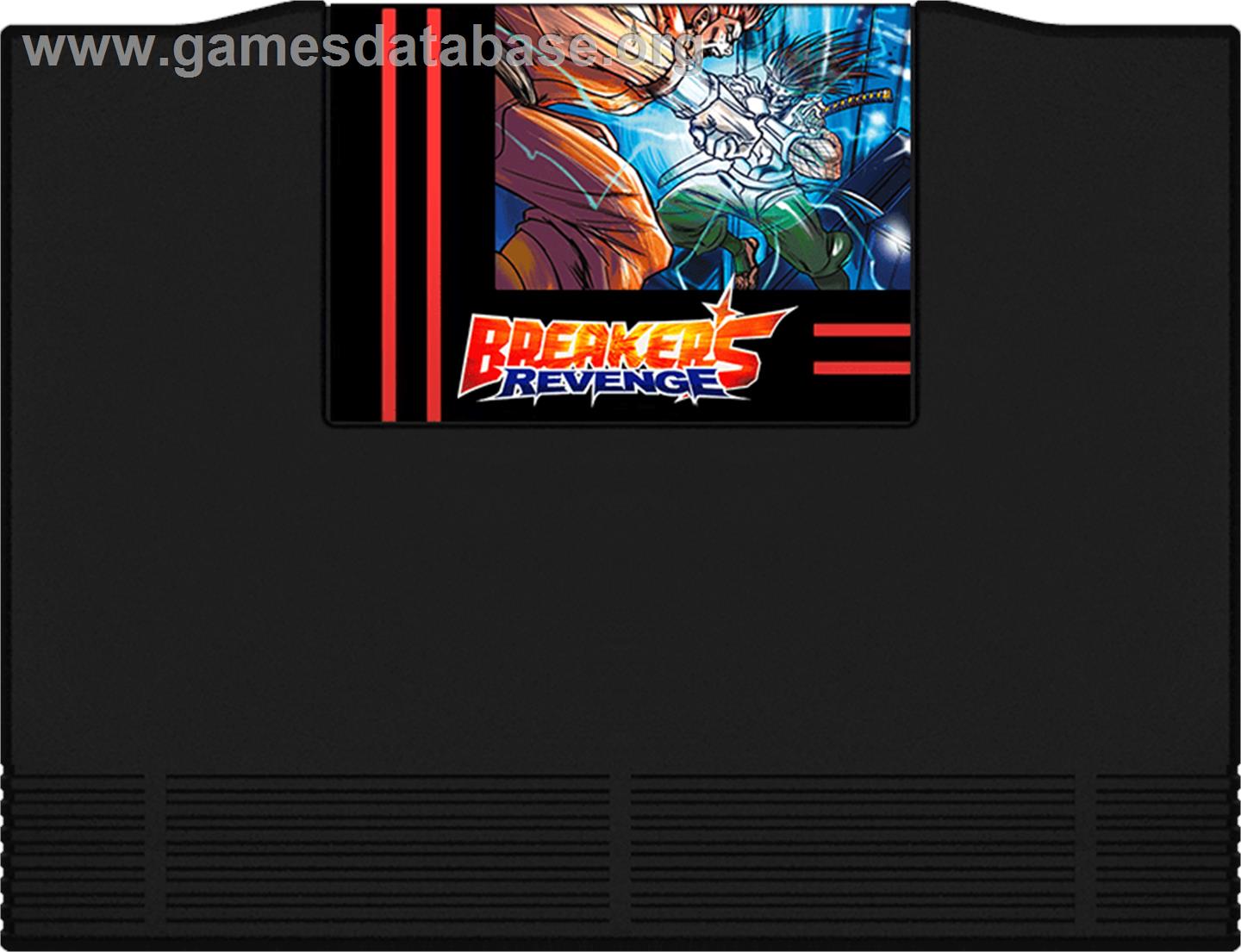 Breakers Revenge - SNK Neo-Geo AES - Artwork - Cartridge