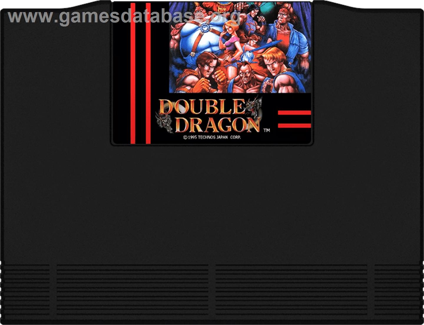 Double Dragon - SNK Neo-Geo AES - Artwork - Cartridge