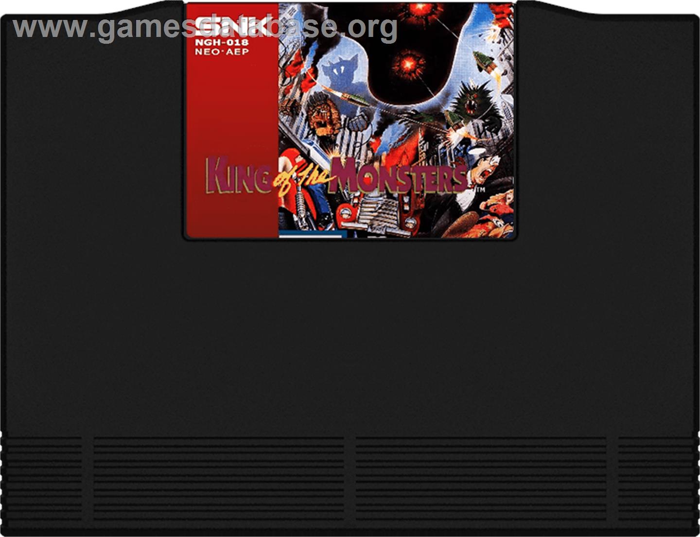 King Of The Monsters - SNK Neo-Geo AES - Artwork - Cartridge