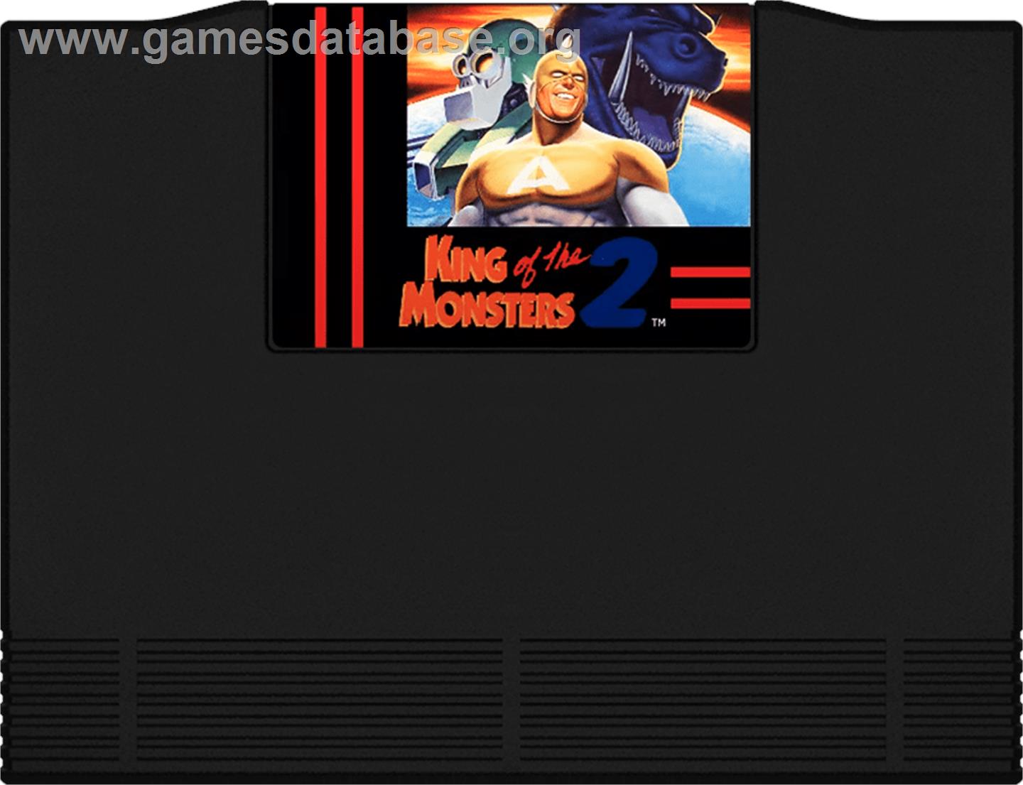 King Of The Monsters 2 - The Next Thing - SNK Neo-Geo AES - Artwork - Cartridge