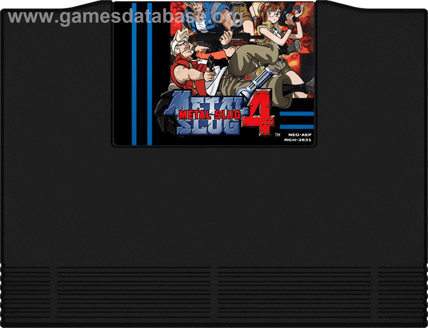 Metal Slug 4 - SNK Neo-Geo AES - Artwork - Cartridge