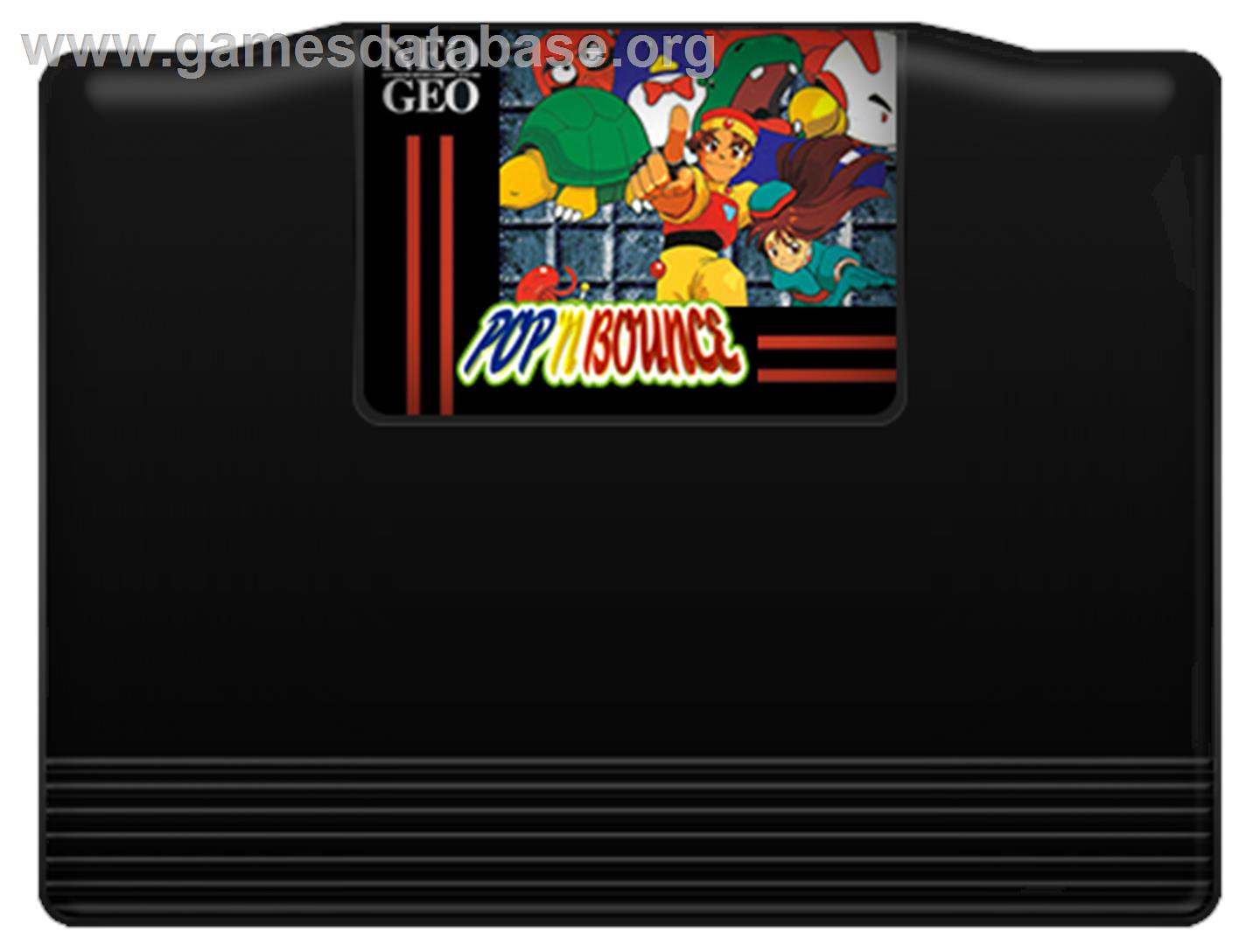 Pop 'n Bounce - SNK Neo-Geo AES - Artwork - Cartridge