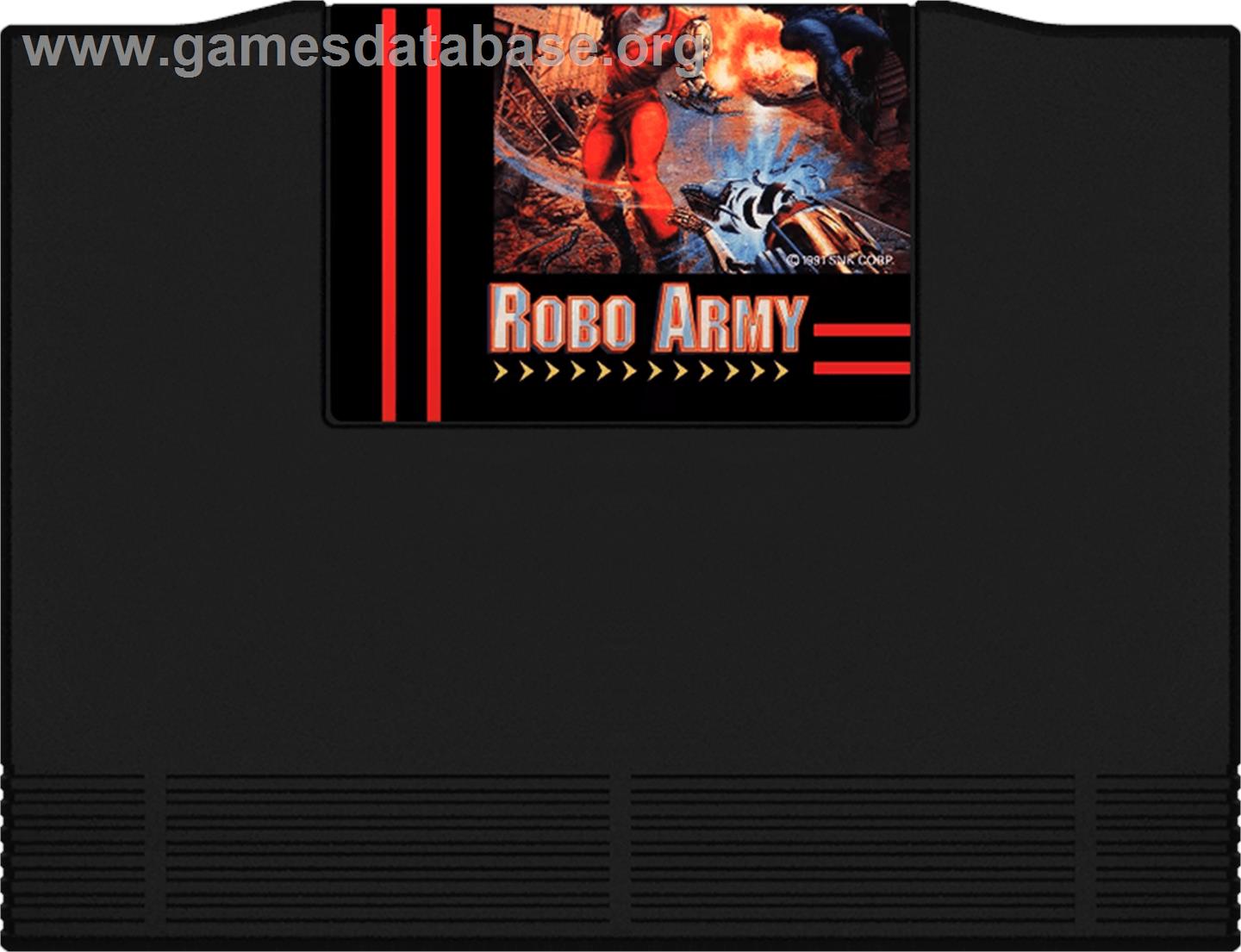 Robo Army - SNK Neo-Geo AES - Artwork - Cartridge