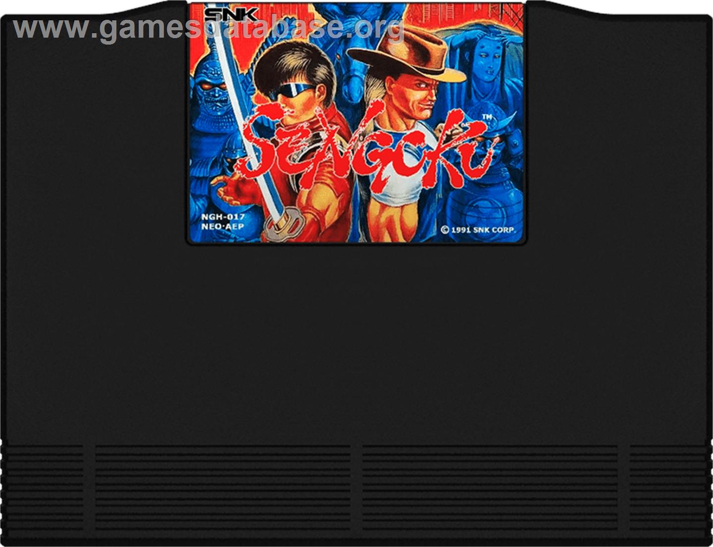 Sengoku - SNK Neo-Geo AES - Artwork - Cartridge