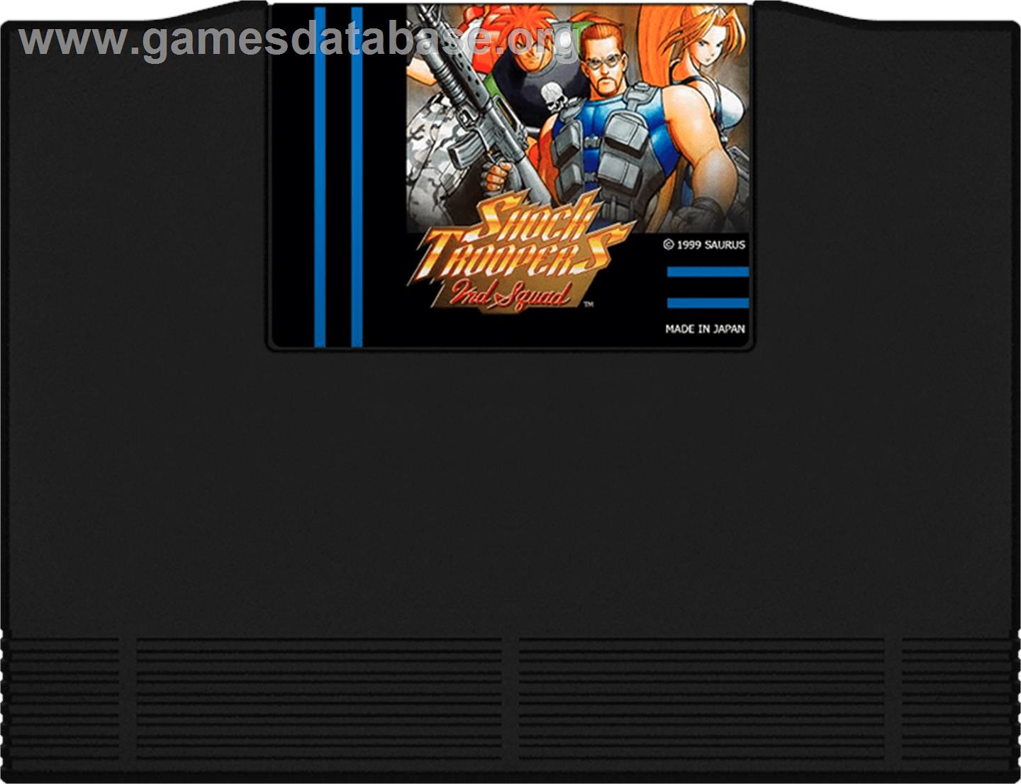 Shock Troopers - 2nd Squad - SNK Neo-Geo AES - Artwork - Cartridge