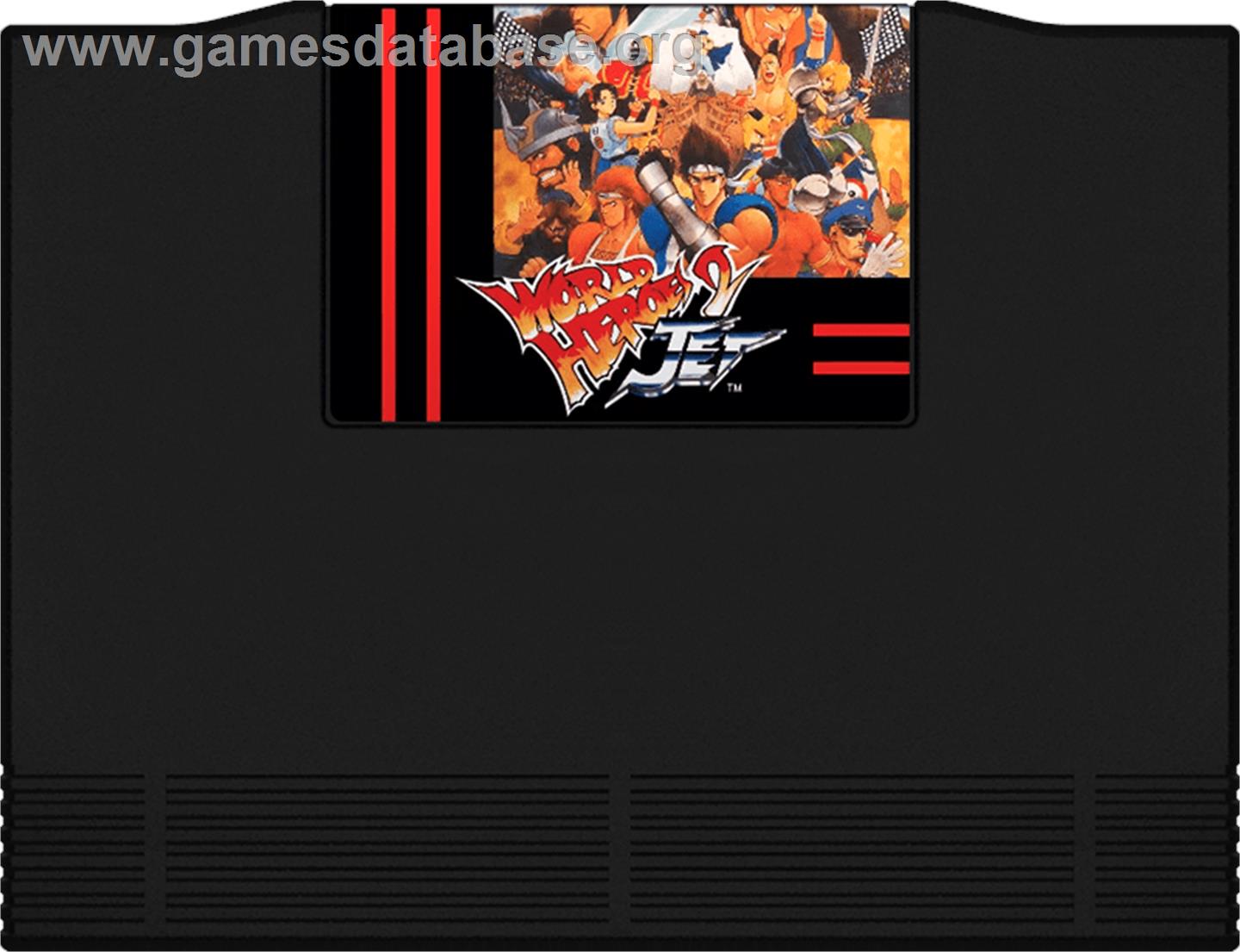 World Heroes 2 Jet - SNK Neo-Geo AES - Artwork - Cartridge