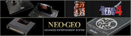Arcade Cabinet Marquee for Metal Slug 4.