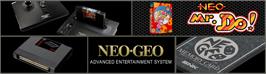 Arcade Cabinet Marquee for Neo Mr. Do!.