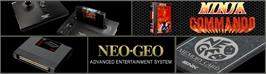 Arcade Cabinet Marquee for Ninja Commando.