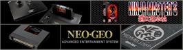 Arcade Cabinet Marquee for Ninja Master's - Haoh-ninpo-cho.