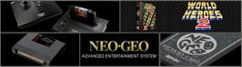 Arcade Cabinet Marquee for World Heroes 2.