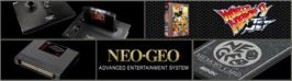 Arcade Cabinet Marquee for World Heroes 2 Jet.