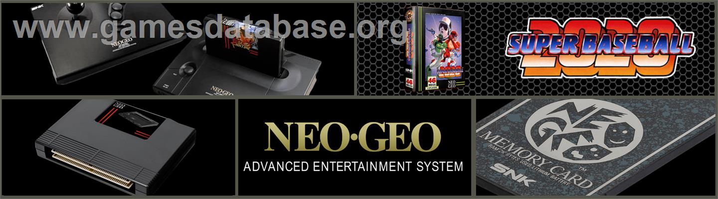 2020 Super Baseball - SNK Neo-Geo AES - Artwork - Marquee