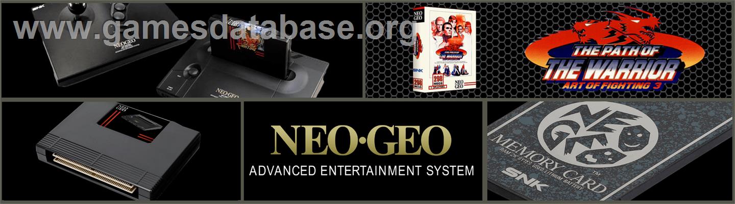 Art of Fighting 3 - The Path of the Warrior - SNK Neo-Geo AES - Artwork - Marquee