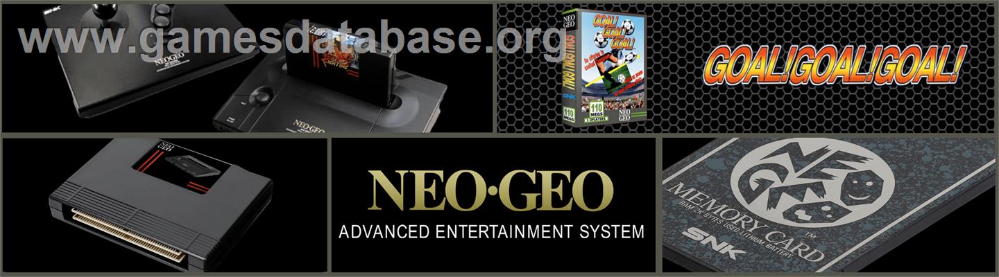 Goal! Goal! Goal! - SNK Neo-Geo AES - Artwork - Marquee