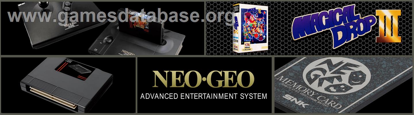 Magical Drop 3 - SNK Neo-Geo AES - Artwork - Marquee
