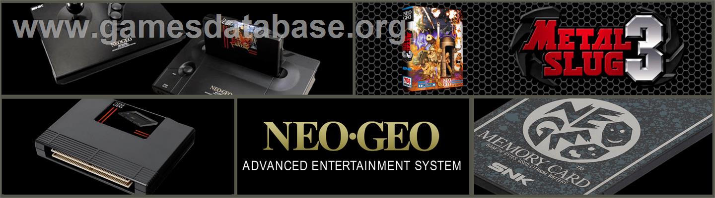 Metal Slug 3 - SNK Neo-Geo AES - Artwork - Marquee