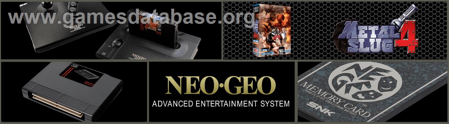 Metal Slug 4 - SNK Neo-Geo AES - Artwork - Marquee
