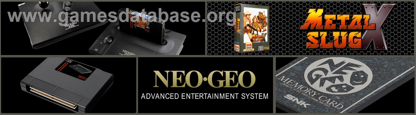 Metal Slug X - Super Vehicle-001 - SNK Neo-Geo AES - Artwork - Marquee