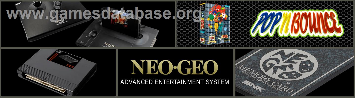 Pop 'n Bounce - SNK Neo-Geo AES - Artwork - Marquee