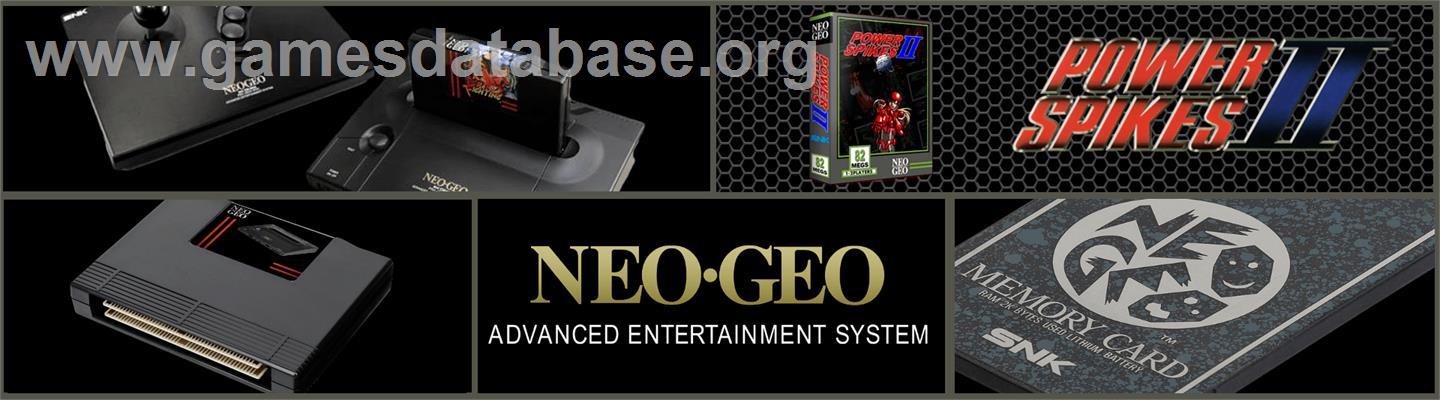 Power Spikes 2 - SNK Neo-Geo AES - Artwork - Marquee