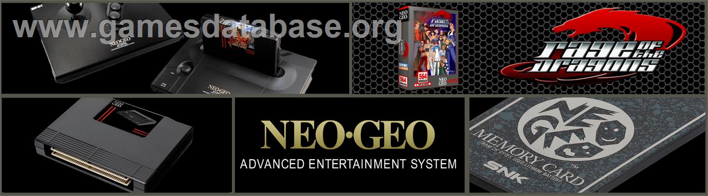 Rage Of The Dragons - SNK Neo-Geo AES - Artwork - Marquee