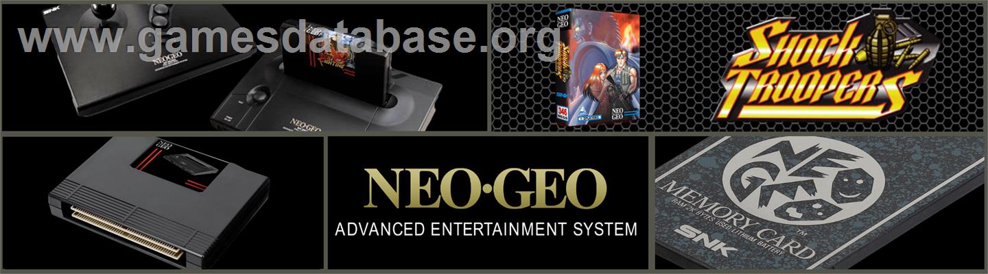 Shock Troopers - SNK Neo-Geo AES - Artwork - Marquee