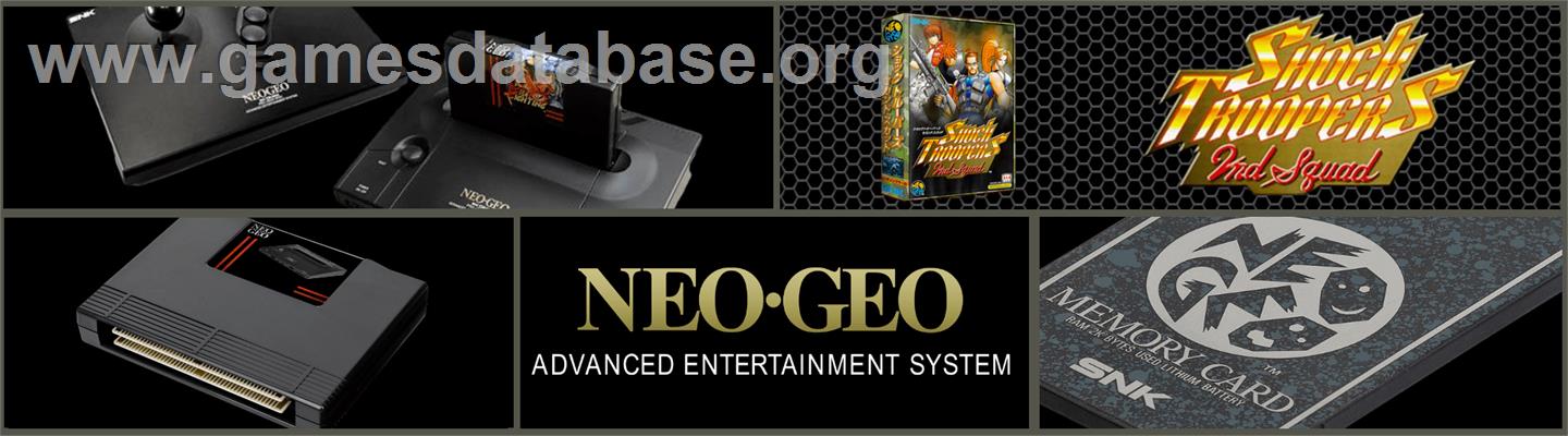 Shock Troopers - 2nd Squad - SNK Neo-Geo AES - Artwork - Marquee