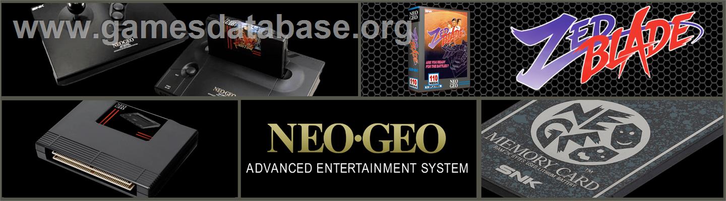 Zed Blade - SNK Neo-Geo AES - Artwork - Marquee