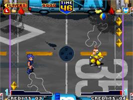 In game image of Bang Bead on the SNK Neo-Geo AES.