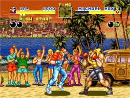 In game image of Fatal Fury - King of Fighters on the SNK Neo-Geo AES.