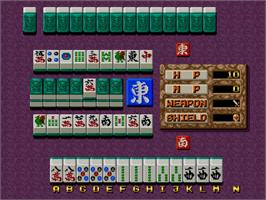 In game image of Janshin Densetsu - Quest Of Jongmaster on the SNK Neo-Geo AES.