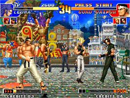 In game image of King Of Fighters '97, The on the SNK Neo-Geo AES.