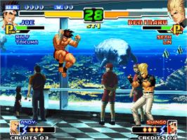 In game image of King Of Fighters 2000, The on the SNK Neo-Geo AES.