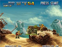 In game image of Metal Slug 3 on the SNK Neo-Geo AES.