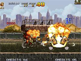 In game image of Metal Slug 4 on the SNK Neo-Geo AES.