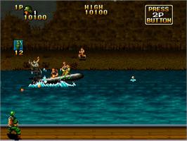 In game image of NAM-1975 on the SNK Neo-Geo AES.