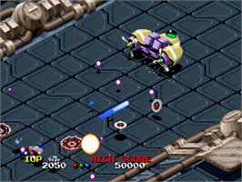 In game image of Viewpoint on the SNK Neo-Geo AES.