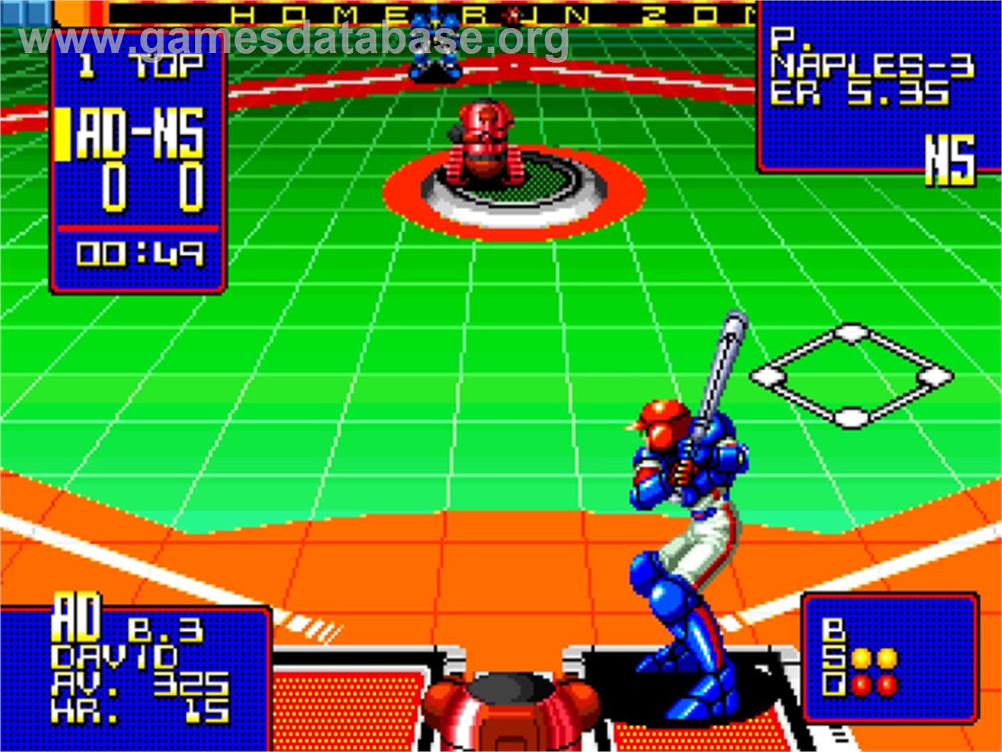 2020 Super Baseball - SNK Neo-Geo AES - Artwork - In Game