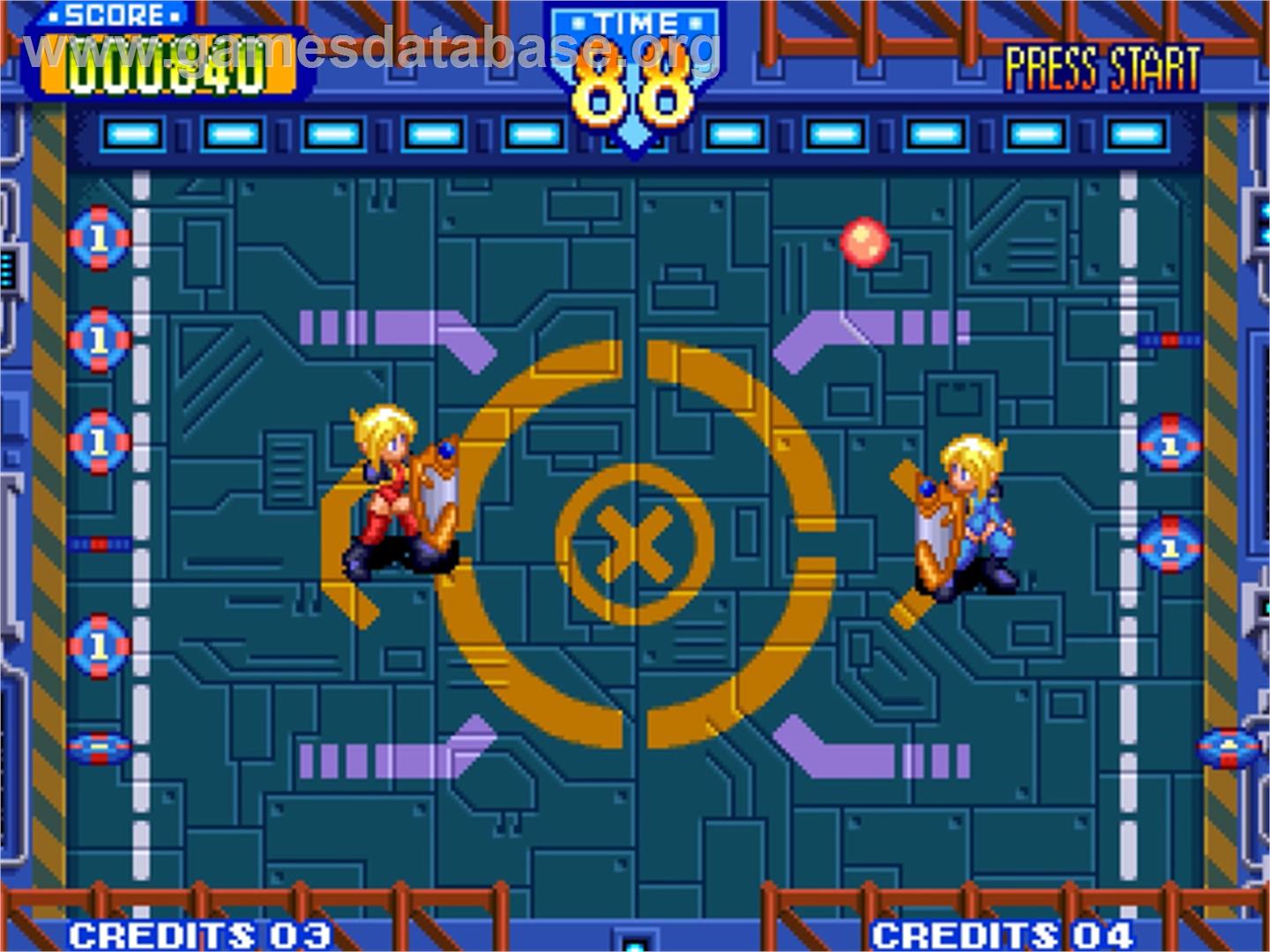 Battle Flip Shot - SNK Neo-Geo AES - Artwork - In Game
