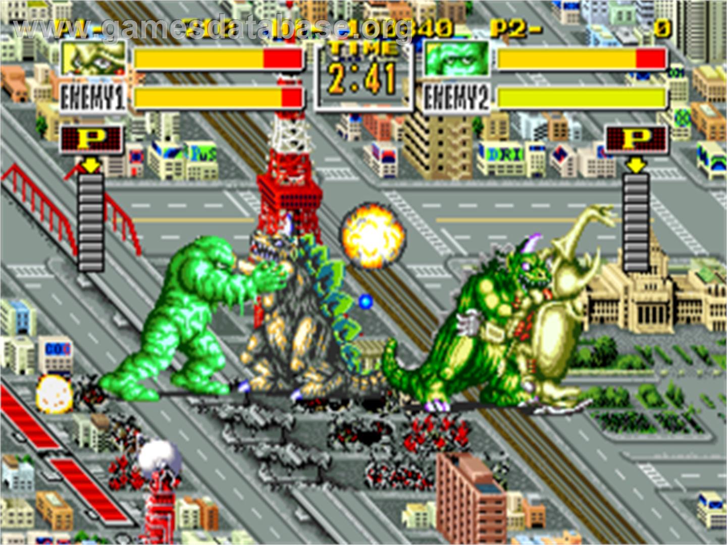 King Of The Monsters - SNK Neo-Geo AES - Artwork - In Game