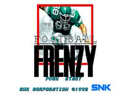 Title screen of Football Frenzy on the SNK Neo-Geo AES.